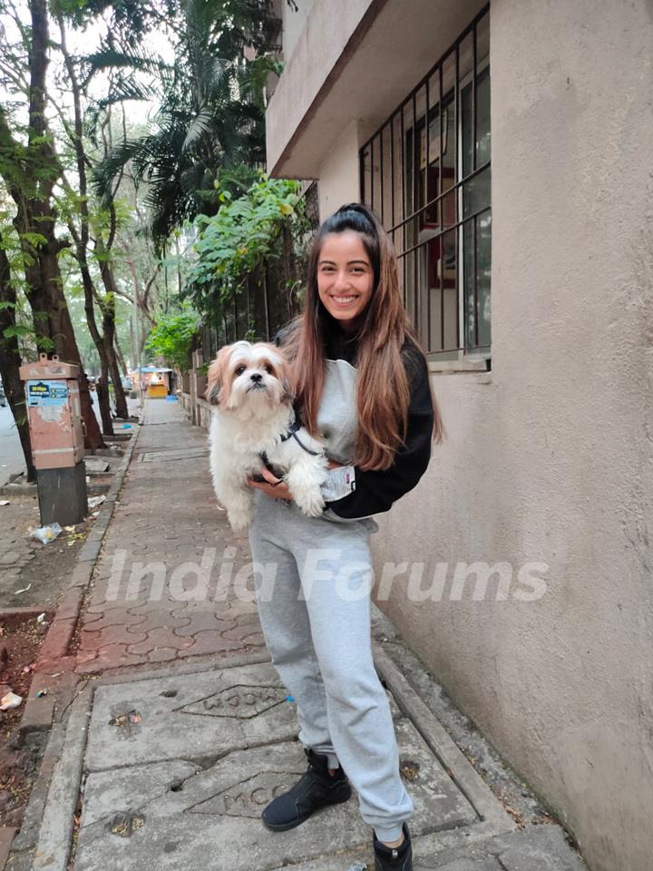 Srishty Rode snapped around the town!