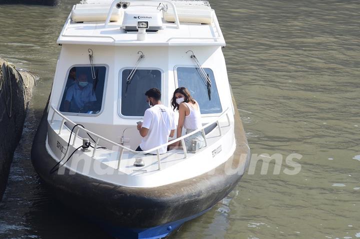 Deepika Padukone and Siddhant Chaturvedi snapped at Gateway of India!