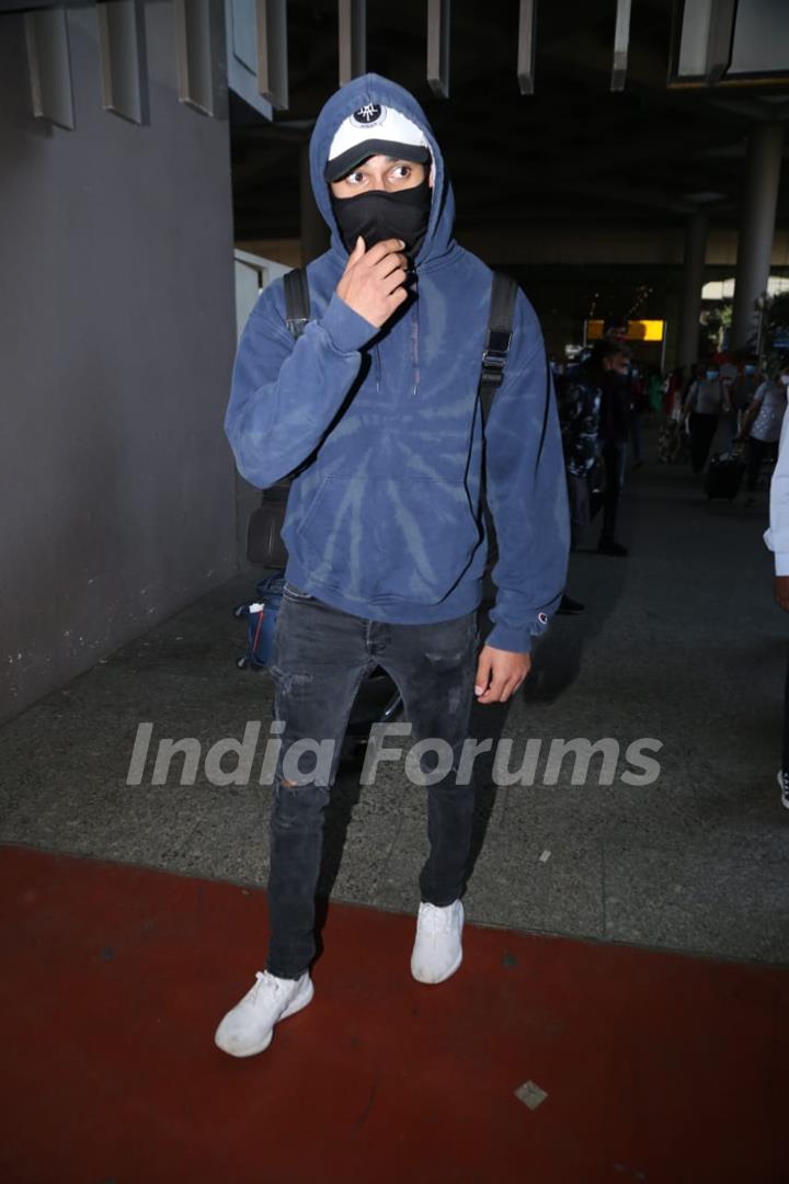 Ahan Shetty snapped at airport