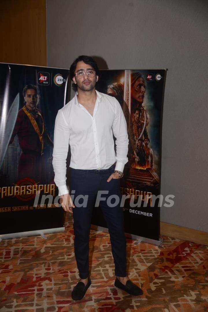 Shaheer Shaikh at the promotions of Paurashpur!