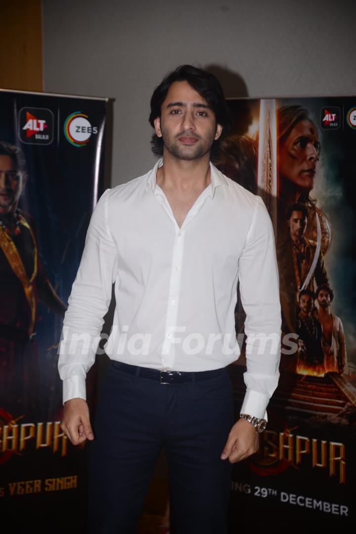 Shaheer Shaikh at the promotions of Paurashpur!