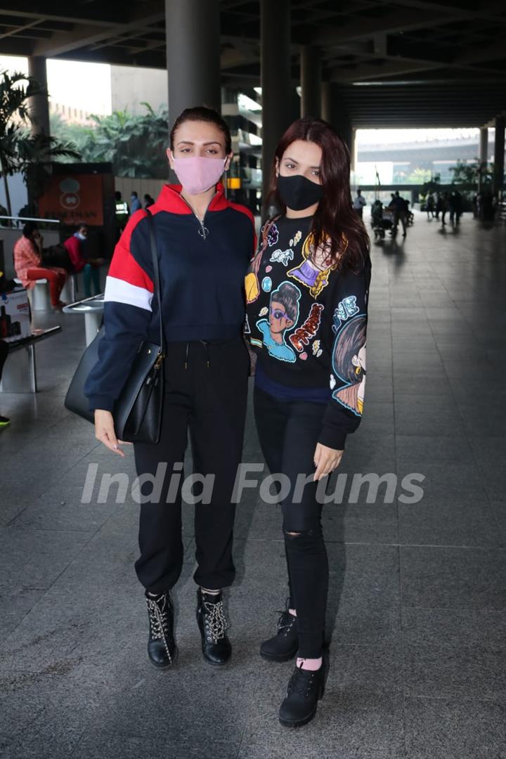 Sukriti Kakkar and Prakriti Kakkar snapped at airport