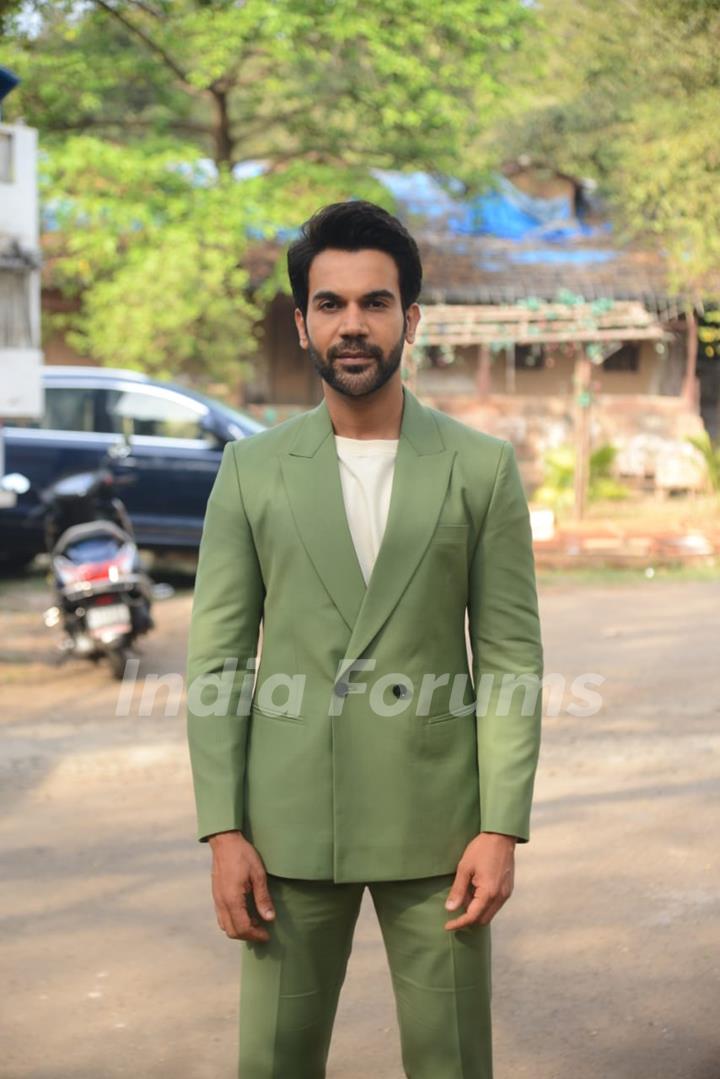 Rajkummar Rao on the shoot of Indian Pro Music League shoot!