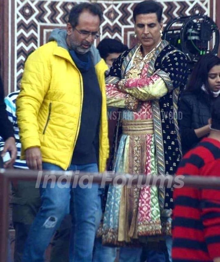 Anand L Rai and Akshay Kumar snapped at sets of Atrangi Re...