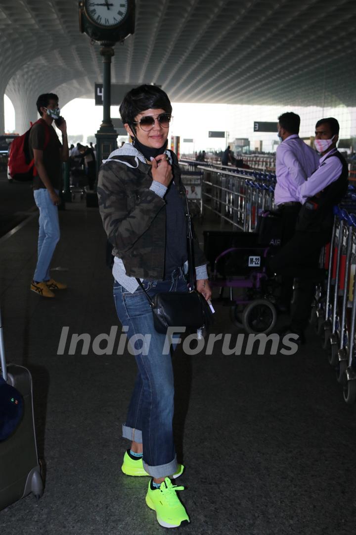 Mandira Bedi snapped at airport