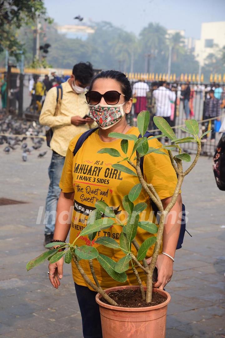 Vidya Balan snapped at Gateway of India