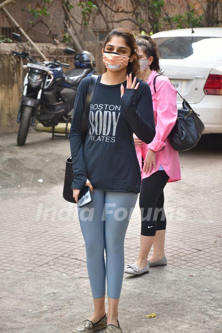 Sharmin Segal snapped at pilates 