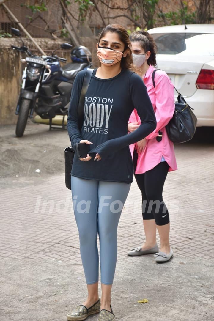 Sharmin Segal snapped at pilates 