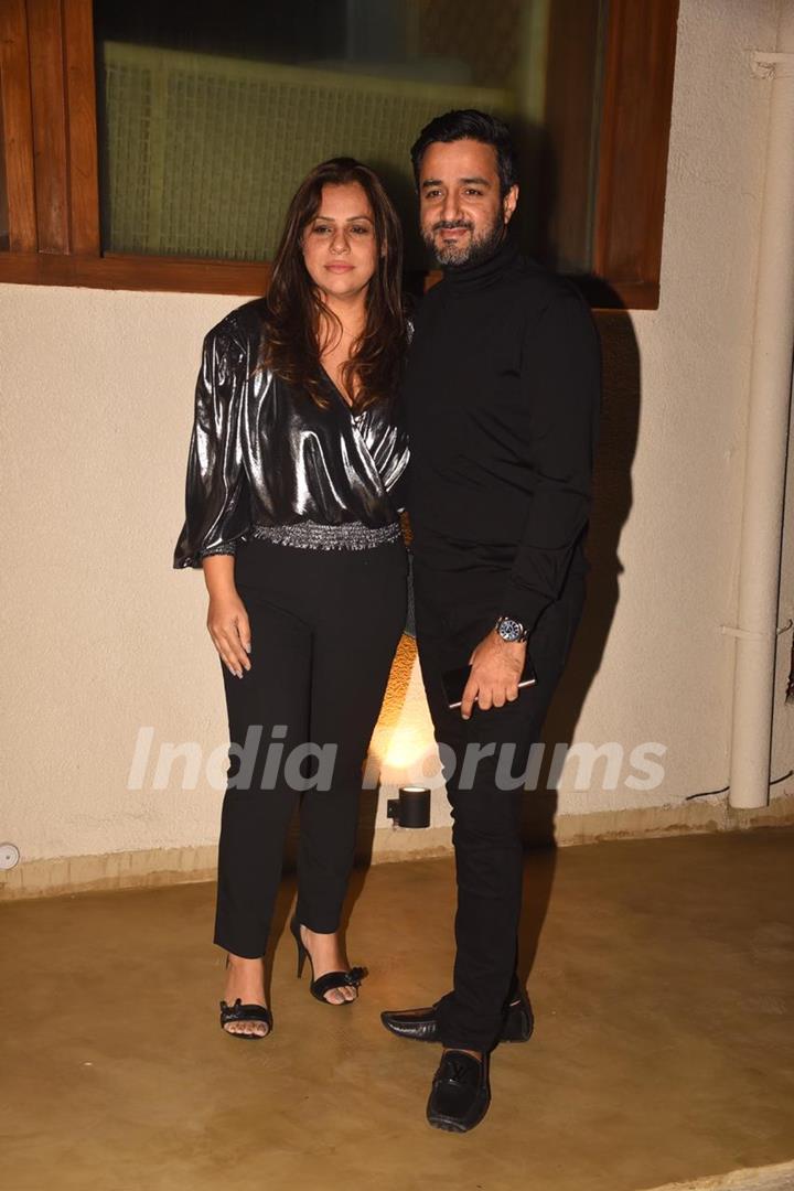 Siddharth Anand with wife at Deepika Padukone's birthday bash