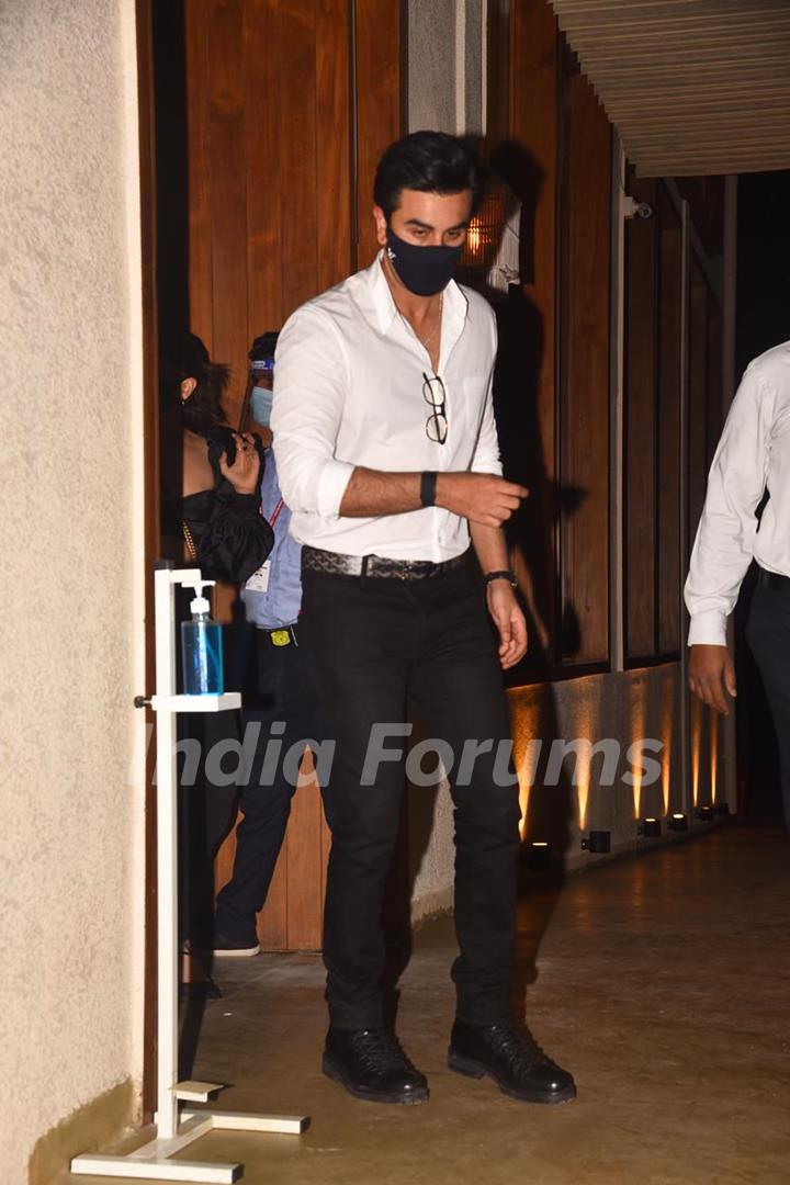 Ranbir Kapoor at Deepika Padukone's birthday bash 