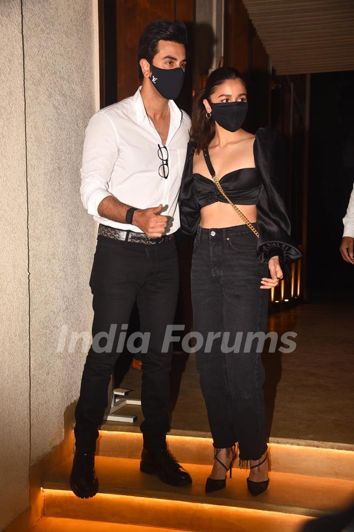 Alia Bhatt and Ranbir Kapoor at Deepika Padukone's birthday bash