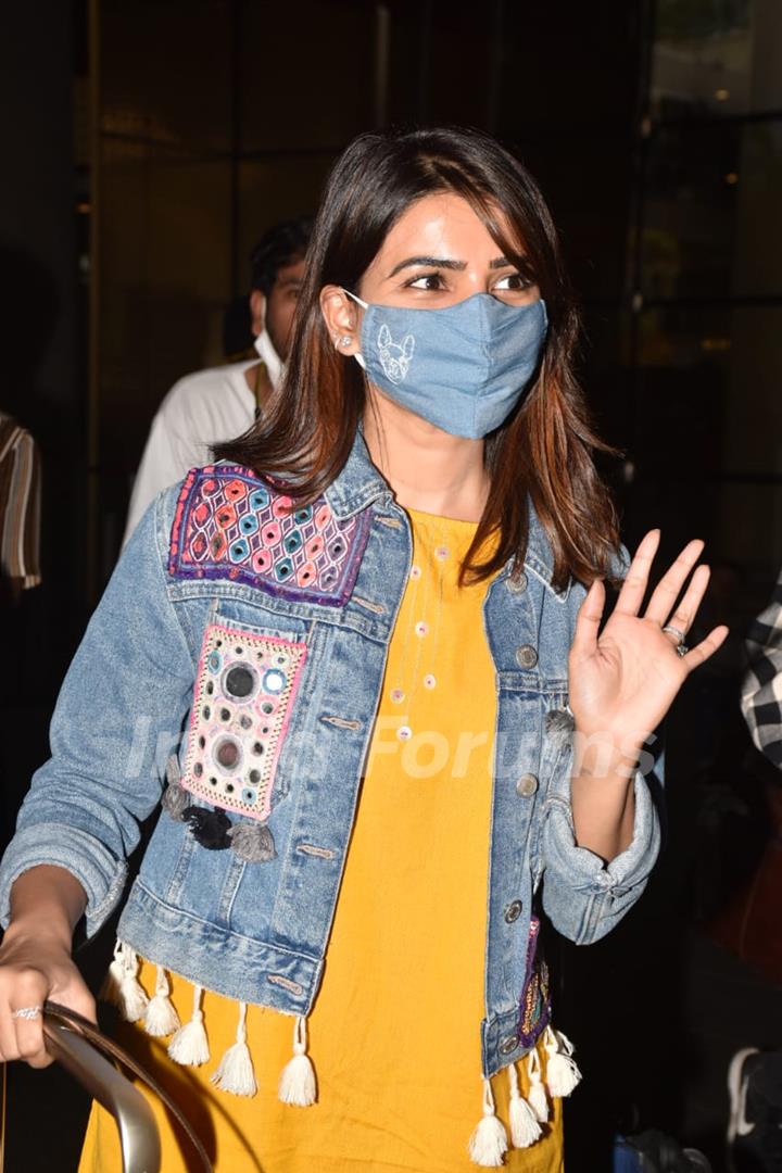 Samantha Prabhu snapped at Airport