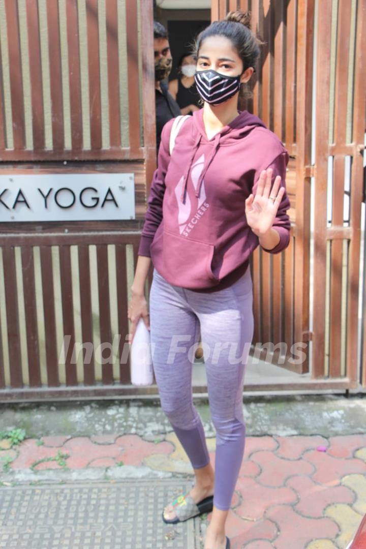 Ananya Panday snapped at yoga class 