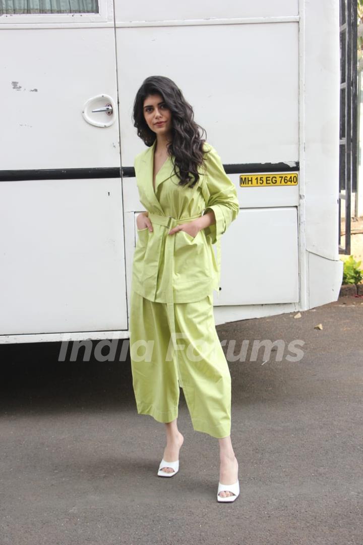 Sanjana Sanghi snapped at the sets of Indian Idol 