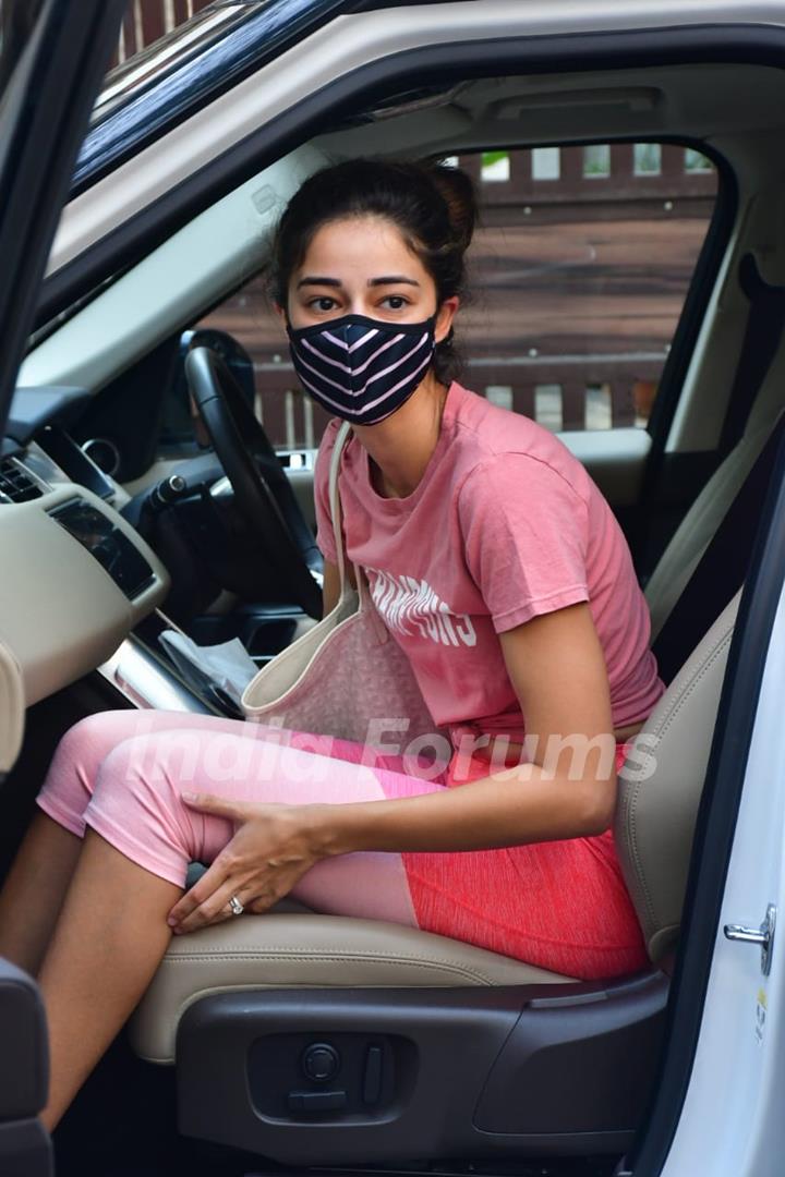 Ananya Panday snapped at Yoga class