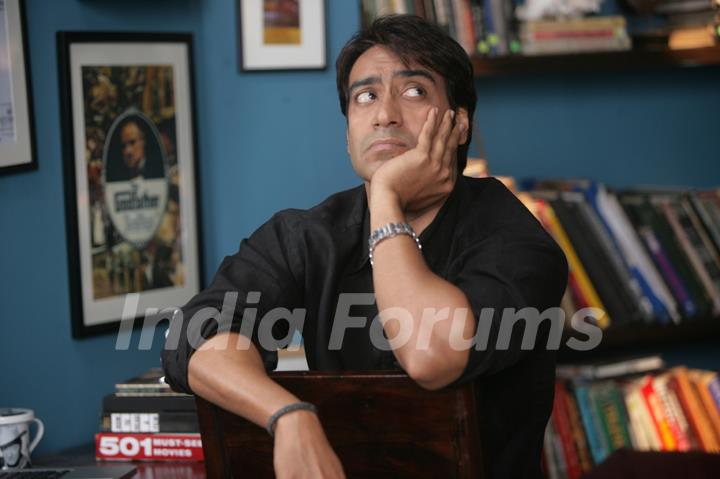 Ajay Devgan looking worried