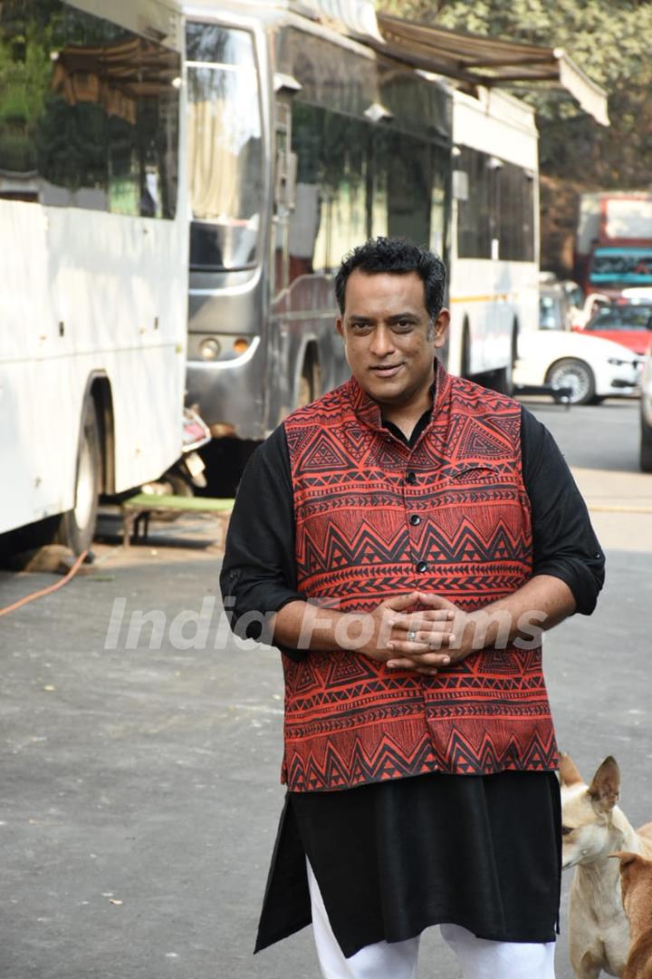 Anurag Basu snapped behind the sets of Super Dancer Chapter 4