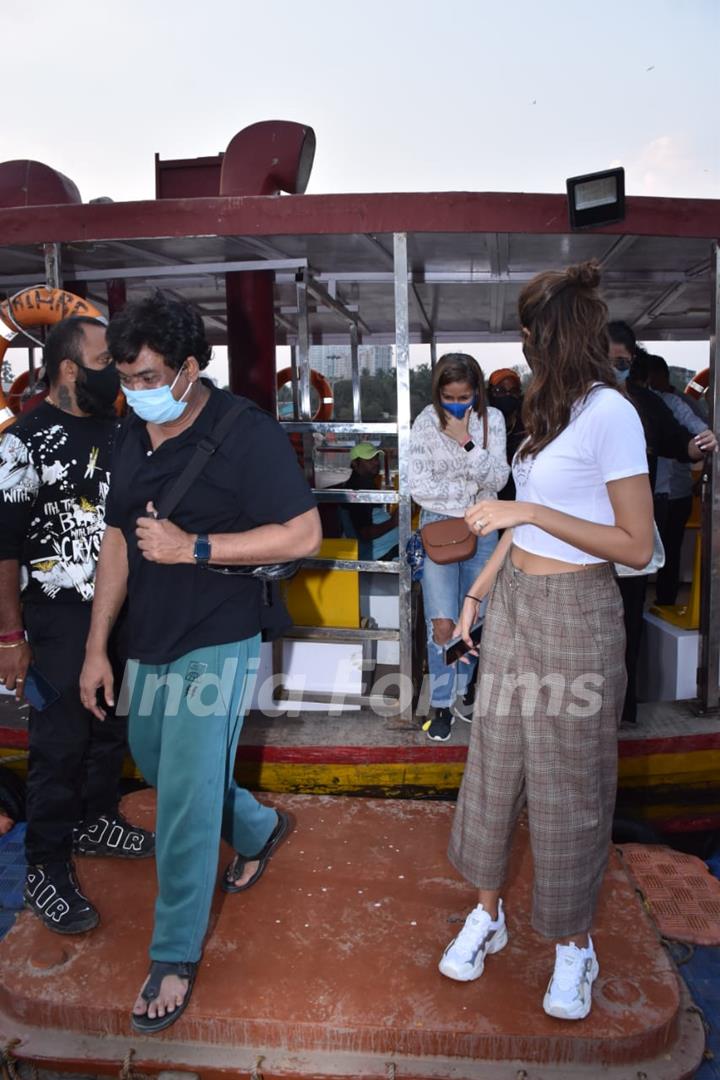 Ananya Panday, Charmi Kaur, Puri Jagannath spotted at Versova Jetty