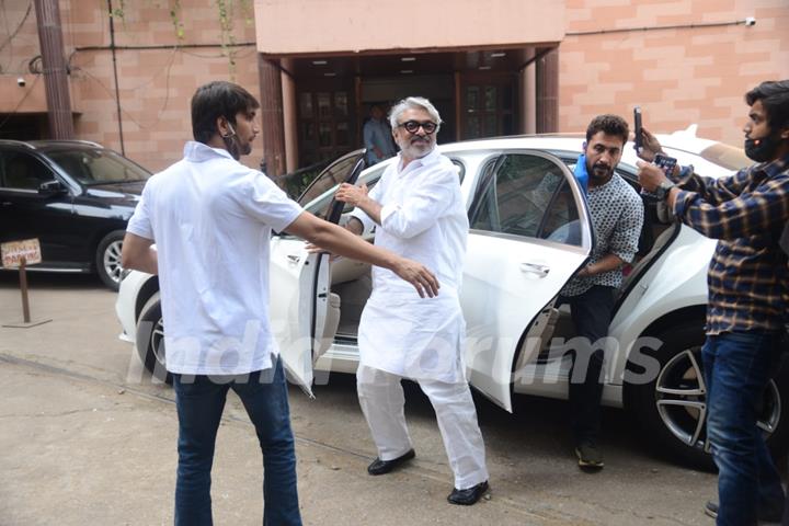 Sanjay Leela Bhansali snapped at Empire dubbing studio in Andheri