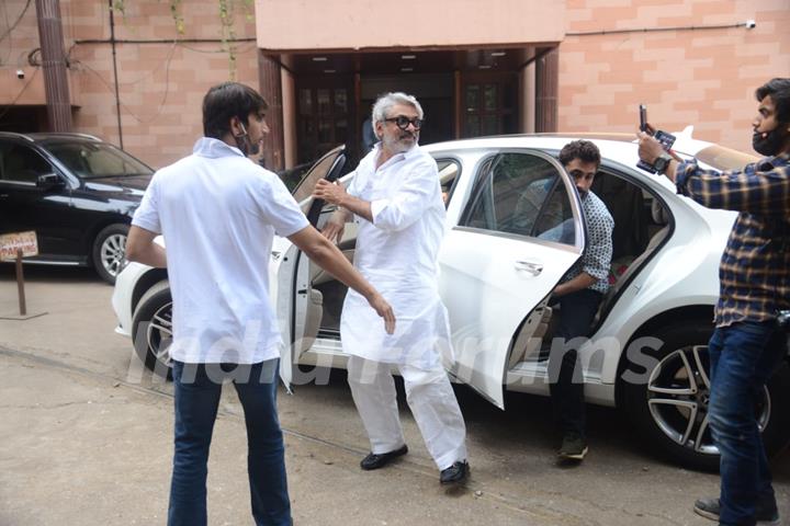 Sanjay Leela Bhansali snapped at Empire dubbing studio in Andheri