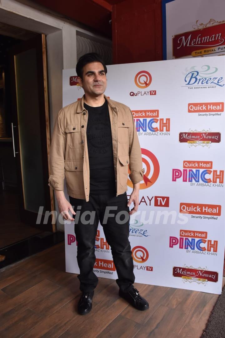 Arbaaz Khan shoots for his next episode of Pinch with Farhan Akhtar