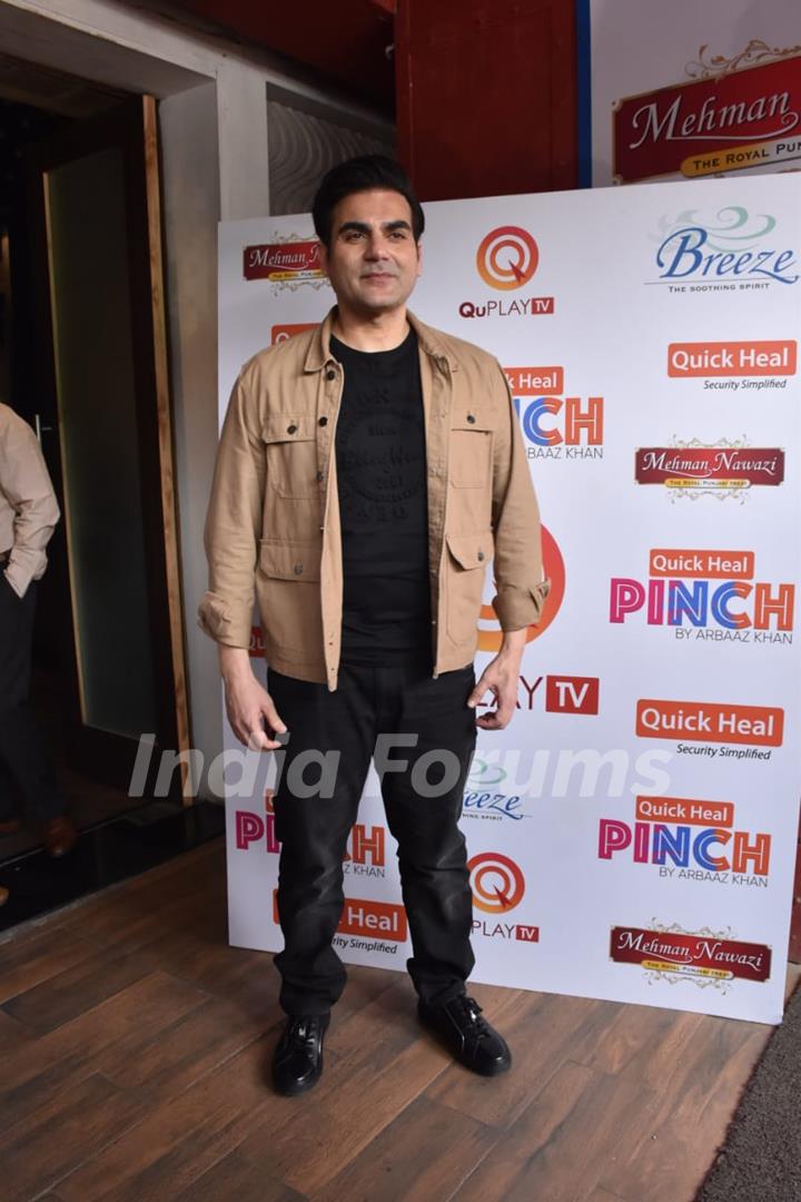 Arbaaz Khan shoots for his next episode of Pinch with Farhan Akhtar