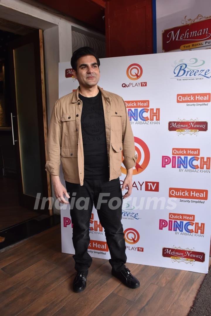 Arbaaz Khan shoots for his next episode of Pinch with Farhan Akhtar