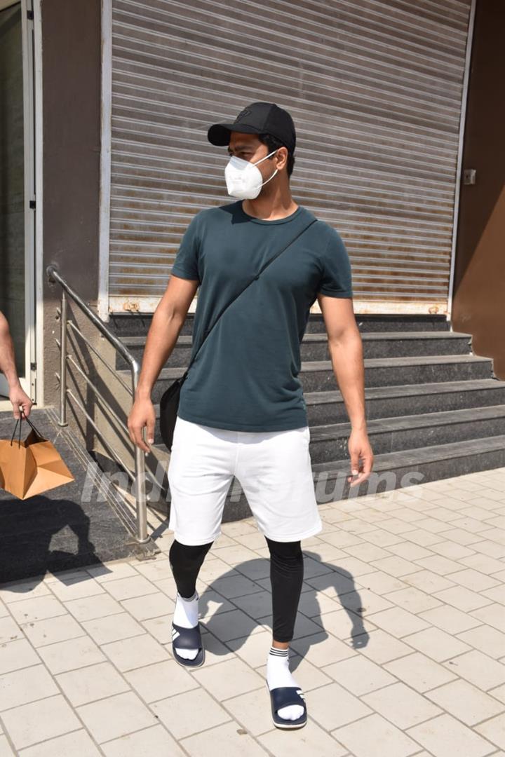 Vicky Kaushal snapped at gym in Andheri