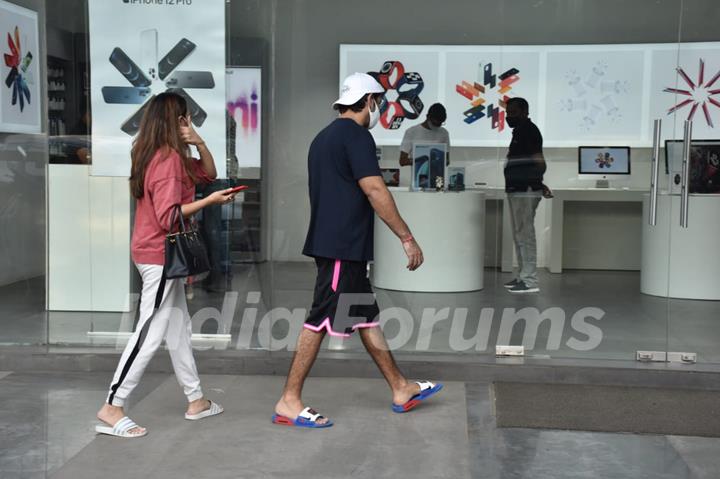 Rohit Dhawan and wife spotted in Juhu