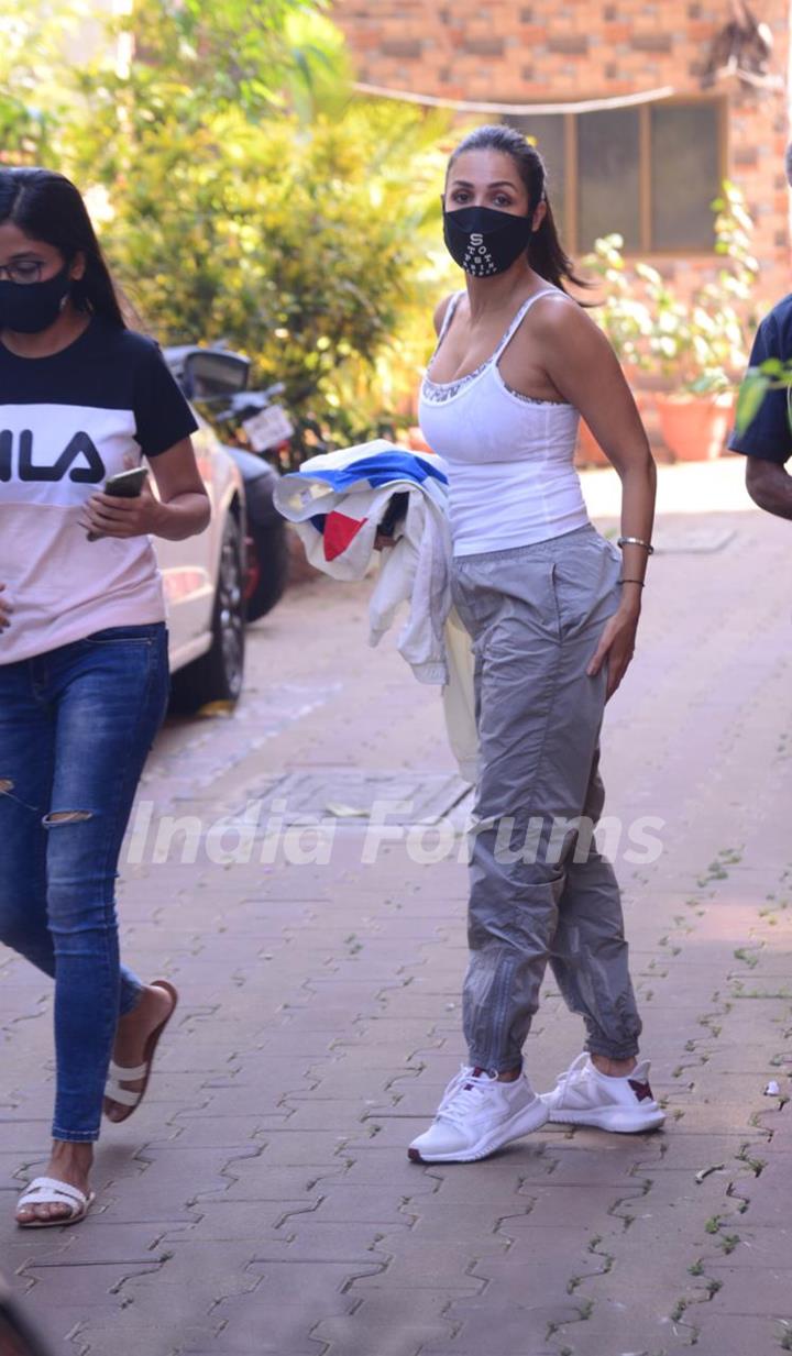 Malaika Arora spotted at Bandra