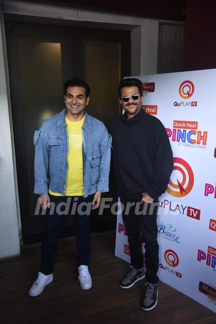 Anil Kapoor shoots for Arbaaz Khan's talk show - Pinch