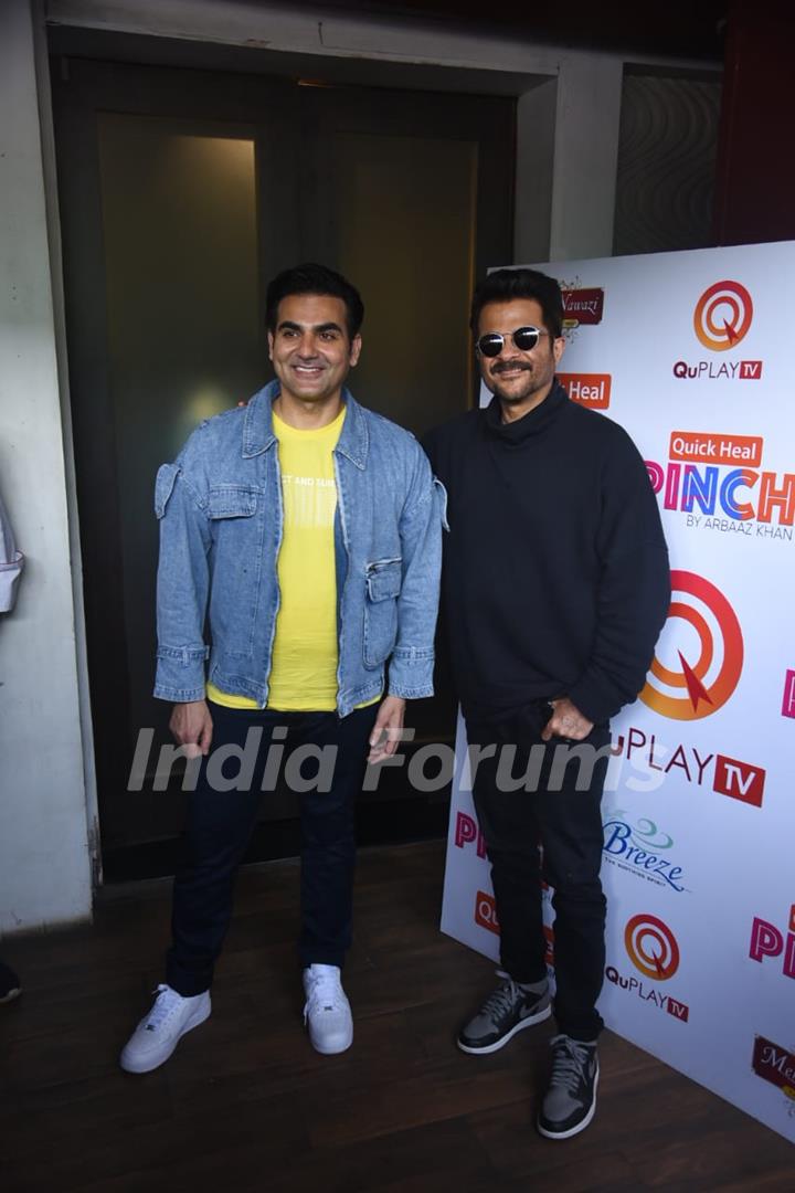 Anil Kapoor shoots for Arbaaz Khan's talk show - Pinch