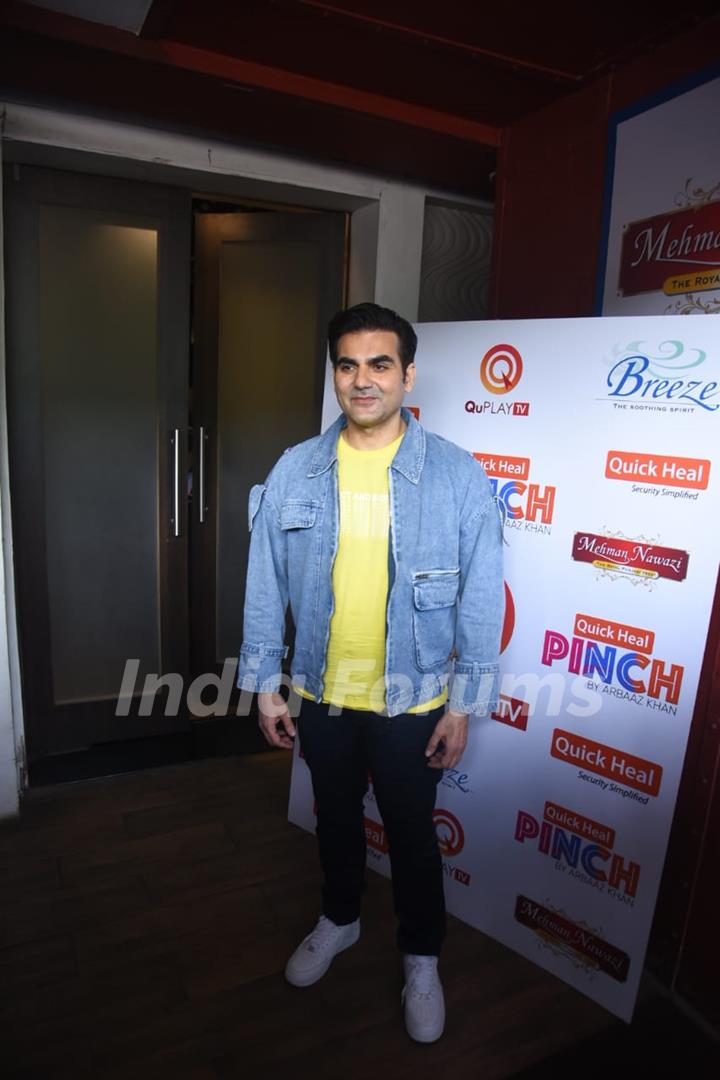 Arbaaz Khan at the sets of his chat show Pinch