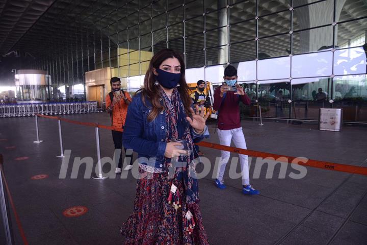 Raveena Tandon spotted at airport