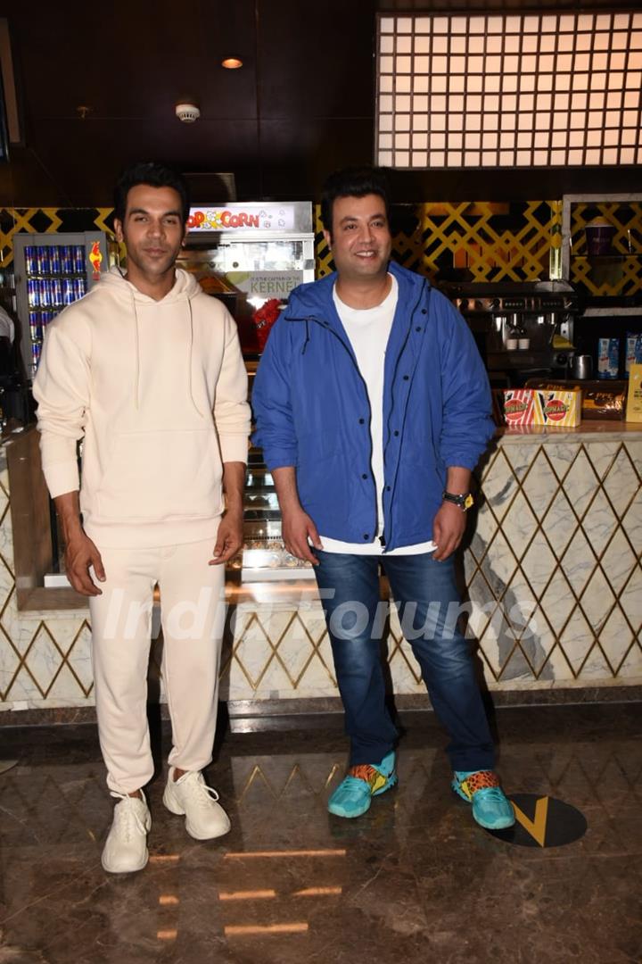 Rajkummar Rao and Varun Sharma at the special screening of Roohi