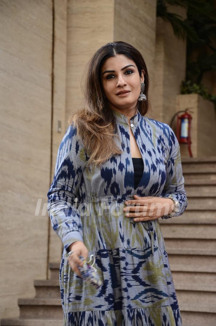 Raveena Tandon snapped at NM college, Mumbai!