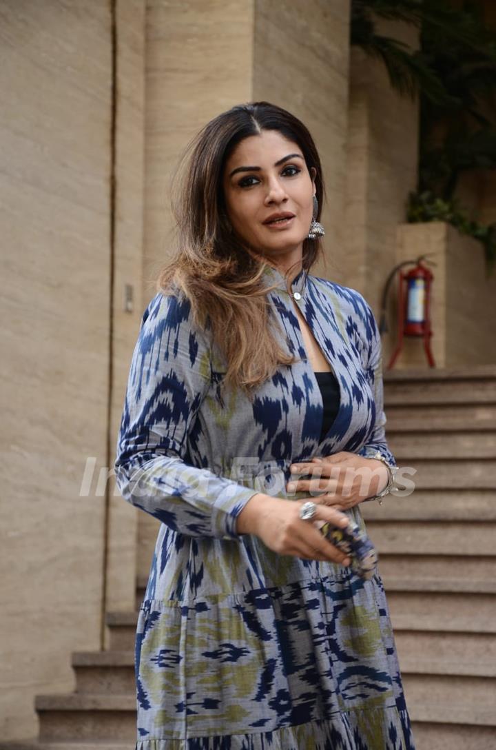 Raveena Tandon snapped at NM college, Mumbai!