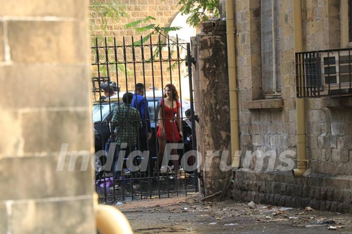 John Abraham and Disha Patani spotted at shoot location!