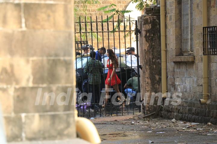 John Abraham and Disha Patani spotted at shoot location!