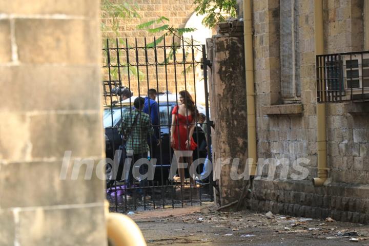 John Abraham and Disha Patani spotted at shoot location!