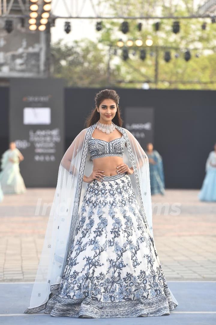 Pooja Hegde at Lakme Fashion Week 2021