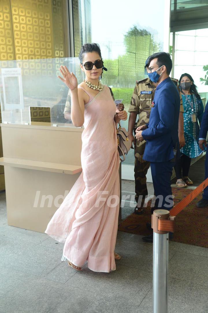 Kangana Ranaut snapped at airport