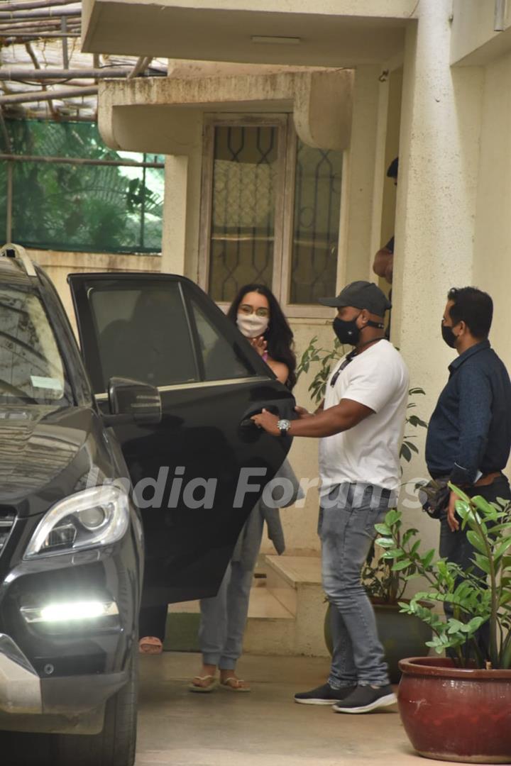 Shraddha Kapoor spotted at dubbing studio in Juhu