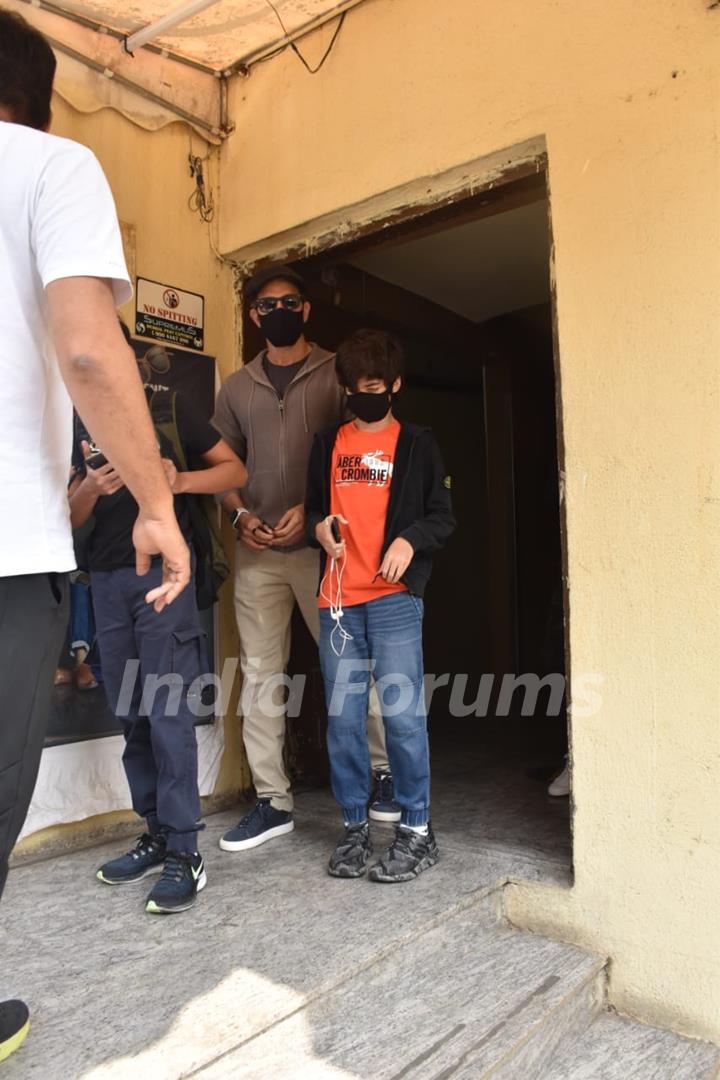 Hrithik Roshan with his family and Zayed Khan at PVR Juhu