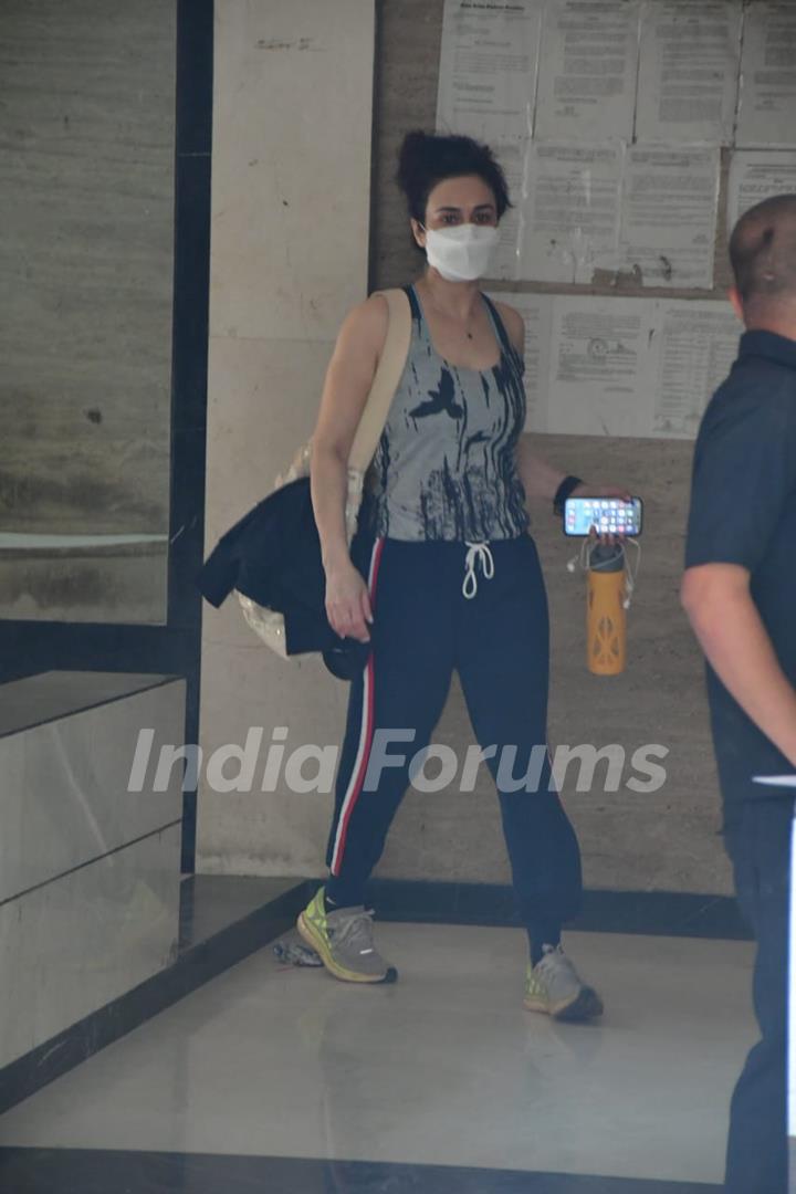 Preity Zinta spotted at a clinic in Bandra