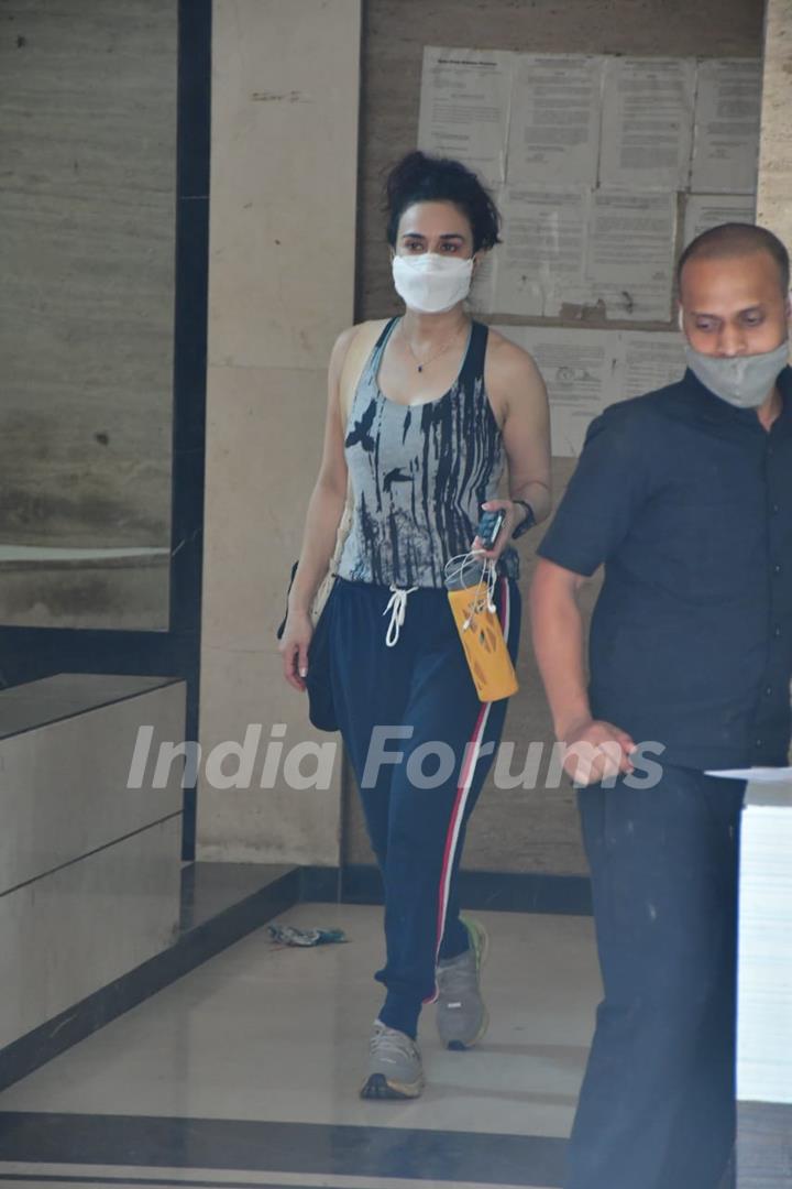 Preity Zinta spotted at a clinic in Bandra