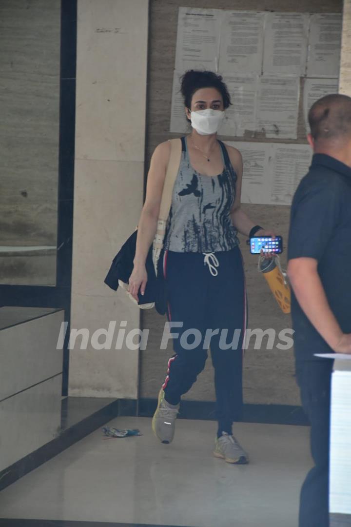 Preity Zinta spotted at a clinic in Bandra