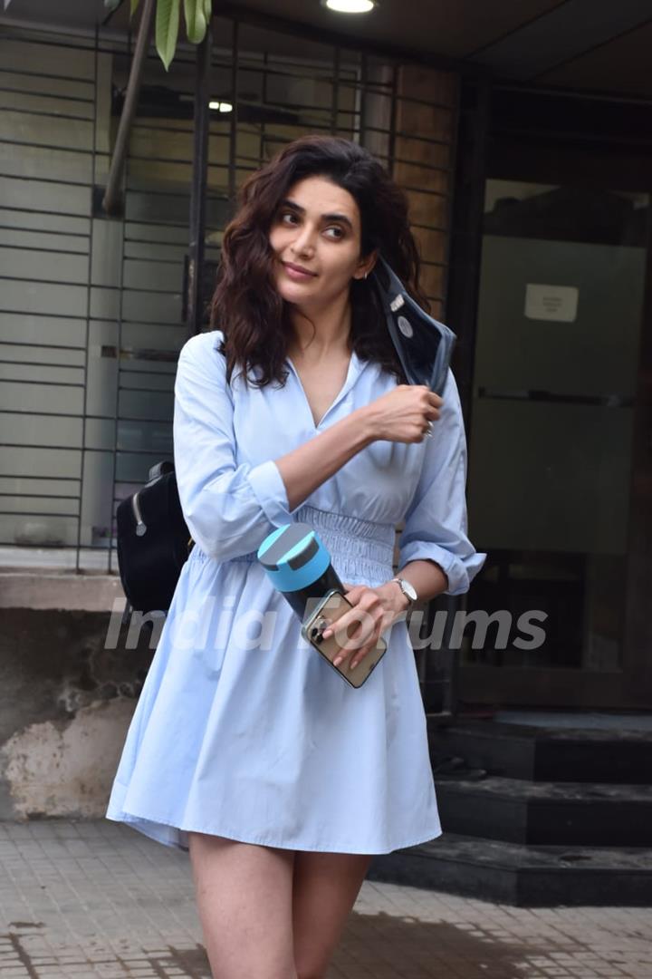 Karishma Tanna snapped at a clinic in Juhu