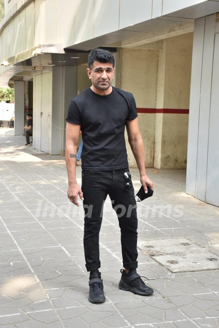 Television star Eijaz Khan snapped at a dubbing studio in Andheri