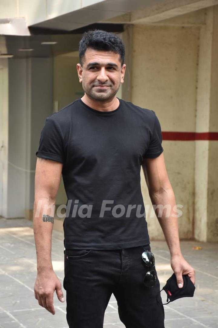 Television star Eijaz Khan snapped at a dubbing studio in Andheri